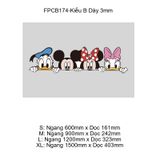  Tranh Fomex EPeBen dán tường nổi 3d Mickey Vịt Donald  trang trí Phòng cho bé, Phòng ngủ, Mẫu giáo 