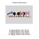  Tranh Fomex EPeBen dán tường nổi 3d Mickey Vịt Donald  trang trí Phòng cho bé, Phòng ngủ, Mẫu giáo 