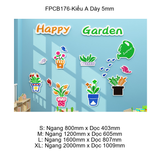  Tranh Fomex EPeBen dán tường nổi 3d Khu Vườn Hạnh Phúc trang trí Phòng Khách,Khu Vườn,Phòng Cho Bé,Mầm non 