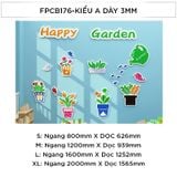  Tranh Fomex EPeBen dán tường nổi 3d Khu Vườn Hạnh Phúc trang trí Phòng Khách,Khu Vườn,Phòng Cho Bé,Mầm non 