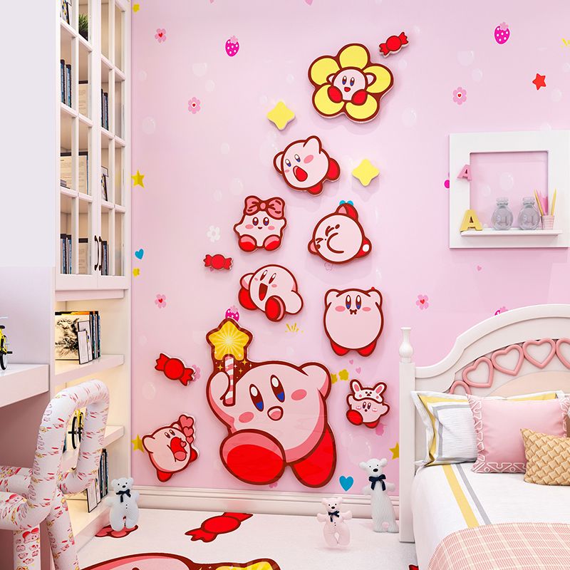  Tranh Fomex EPeBen dán tường nổi 3d  Kirby  trang trí Phòng Ngủ,Phòng Cho Bé 
