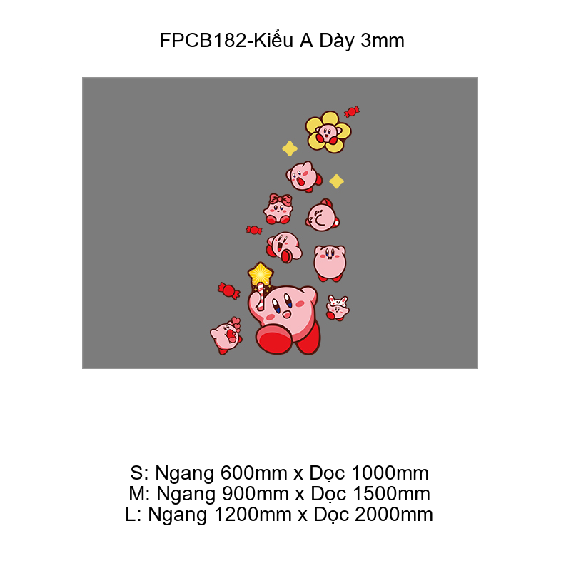  Tranh Fomex EPeBen dán tường nổi 3d  Kirby  trang trí Phòng Ngủ,Phòng Cho Bé 
