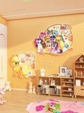  Tranh Fomex EPeBen dán tường nổi 3d Pony  trang trí Phòng cho bé, Phòng ngủ, Mẫu giáo 