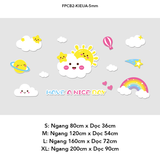  Tranh Fomex EPeBen dán tường nổi 3d Hình Những Mặt trời vui vẻ decor trang trí Phòng cho bé, Phòng ngủ, Mẫu giáo 