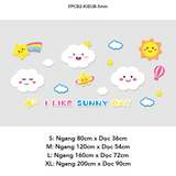  Tranh Fomex EPeBen dán tường nổi 3d Hình Những Mặt trời vui vẻ decor trang trí Phòng cho bé, Phòng ngủ, Mẫu giáo 