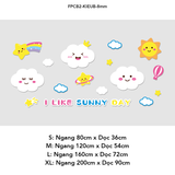  Tranh Fomex EPeBen dán tường nổi 3d Hình Những Mặt trời vui vẻ decor trang trí Phòng cho bé, Phòng ngủ, Mẫu giáo 