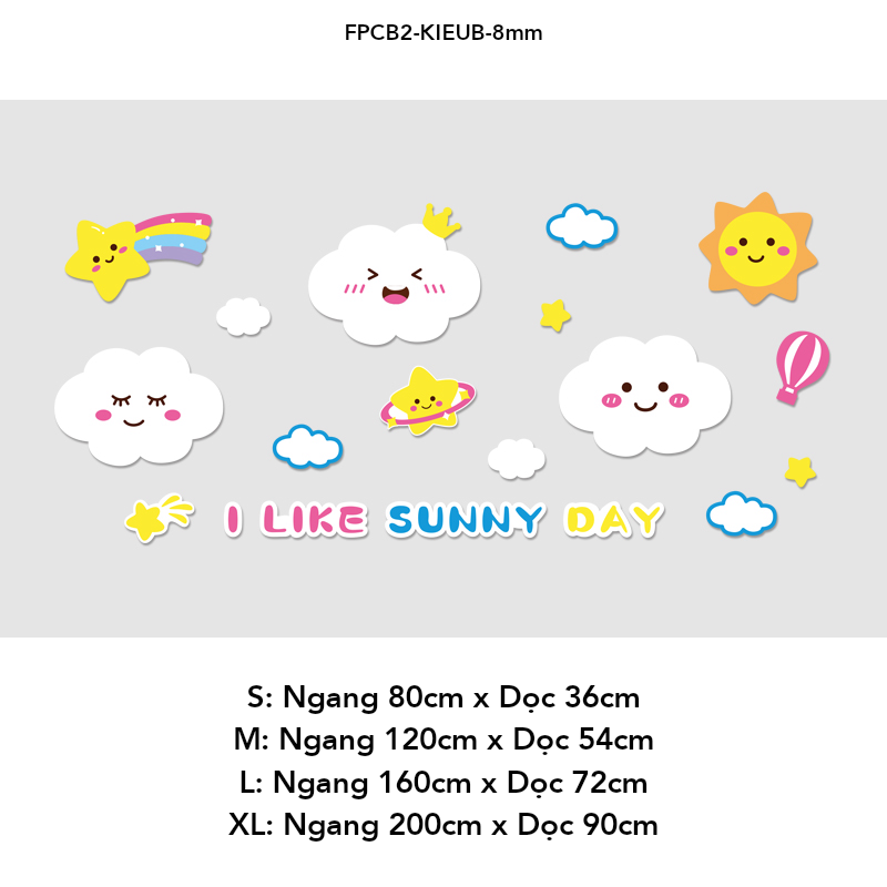  Tranh Fomex EPeBen dán tường nổi 3d Hình Những Mặt trời vui vẻ decor trang trí Phòng cho bé, Phòng ngủ, Mẫu giáo 