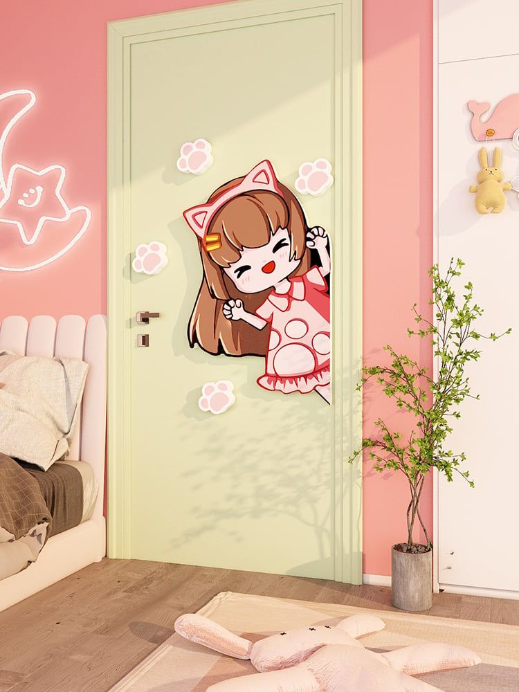  Tranh Fomex EPeBen dán tường nổi 3d Nhân Vật Hoạt Hình trang trí Phòng cho bé, Mẫu giáo,Cửa Dọc 