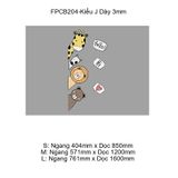  Tranh Fomex EPeBen dán tường nổi 3d Nhân Vật Hoạt Hình trang trí Phòng cho bé, Mẫu giáo,Cửa Dọc 