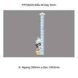  Tranh Fomex EPeBen dán tường nổi 3d Thước đo chiều cao Trang Trí Phòng Trẻ Cho Bé, Mầm non, Mẫu Giáo 