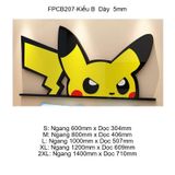  Tranh Fomex EPeBen dán tường nổi 3d Pikachu trang trí Phòng cho bé, Phòng ngủ, Mẫu giáo 