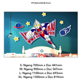  Tranh Fomex EPeBen dán tường nổi 3d Hình Ultraman decor trang trí Phòng cho bé, Phòng ngủ, Phòng khách, Mẫu giáo 