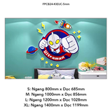  Tranh Fomex EPeBen dán tường nổi 3d Hình Ultraman decor trang trí Phòng cho bé, Phòng ngủ, Phòng khách, Mẫu giáo 