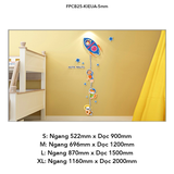 Tranh Fomex EPeBen dán tường nổi 3d Hình Khám Phá Vũ Trụ decor trang trí Phòng ngủ, phòng giải trí, Phòng học, Mầm non 
