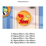  Tranh Fomex EPeBen dán tường nổi 3d Hình Tom và Jerry decor trang trí Phòng ngủ, Phòng khách, Phòng cho bé, Mẫu giáo 