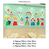  Tranh Fomex EPeBen dán tường nổi 3d Hình Nghệ thuật rực rỡ decor trang trí Phòng cho bé, Phòng ngủ, Mẫu giáo 
