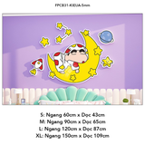  Tranh Fomex EPeBen dán tường nổi 3d Hình Shin và những người bạn decor trang trí Phòng cho bé, Phòng ngủ, Mẫu giáo 