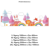  Tranh Fomex EPeBen dán tường nổi 3d Hình Khu vườn cầu vồng decor trang trí Phòng cho bé, Phòng Học, Mẫu giáo 
