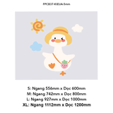  Tranh Fomex EPeBen dán tường nổi 3d Hình Những chú vịt con decor trang trí Phòng ngủ, Phòng khách, Mẫu giáo 