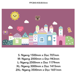  Tranh Fomex EPeBen dán tường nổi 3d Hình Thành phố mộng mơ decor trang trí Phòng cho bé, Phòng ngủ, Mầm Non, Phòng Khách 