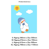  Tranh Fomex EPeBen dán tường nổi 3d Hình vịt con dễ thương decor trang trí Phòng cho bé, Phòng ngủ, Mầm Non, Phòng Khách 