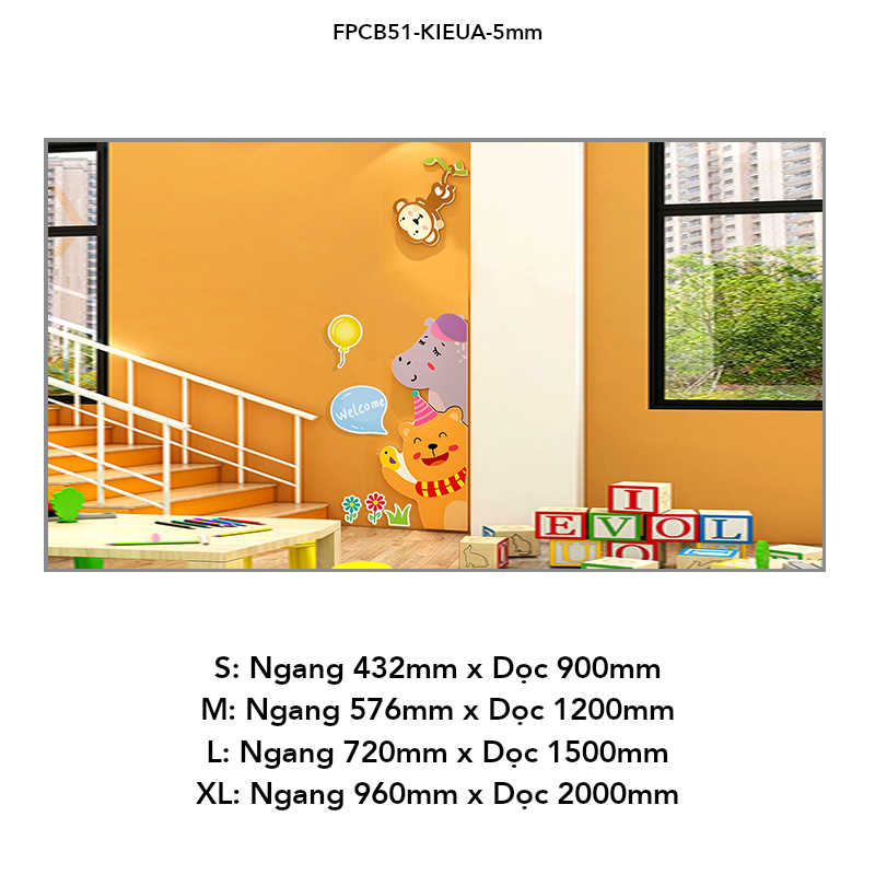  Tranh Fomex EPeBen dán tường nổi 3d Hình Tình bạn động vật decor trang trí Phòng ngủ cho bé, Phòng khách, Mẫu giáo 