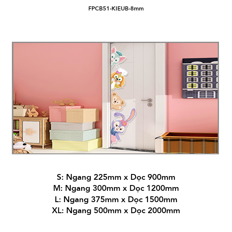  Tranh Fomex EPeBen dán tường nổi 3d Hình Tình bạn động vật decor trang trí Phòng ngủ cho bé, Phòng khách, Mẫu giáo 