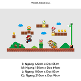  Tranh Fomex EPeBen dán tường nổi 3d Hình Thế giới Mario decor trang trí Phòng cho bé, Phòng ngủ, Phòng khách, Mẫu giáo 