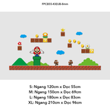  Tranh Fomex EPeBen dán tường nổi 3d Hình Thế giới Mario decor trang trí Phòng cho bé, Phòng ngủ, Phòng khách, Mẫu giáo 