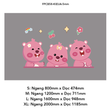  Tranh Fomex EPeBen dán tường nổi 3d Hình Ba Chú Gấu Hồng decor trang trí Phòng cho bé, Phòng ngủ, Phòng khách, Mẫu giáo 