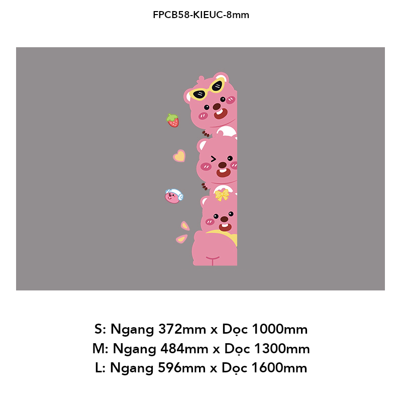  Tranh Fomex EPeBen dán tường nổi 3d Hình Ba Chú Gấu Hồng decor trang trí Phòng cho bé, Phòng ngủ, Phòng khách, Mẫu giáo 