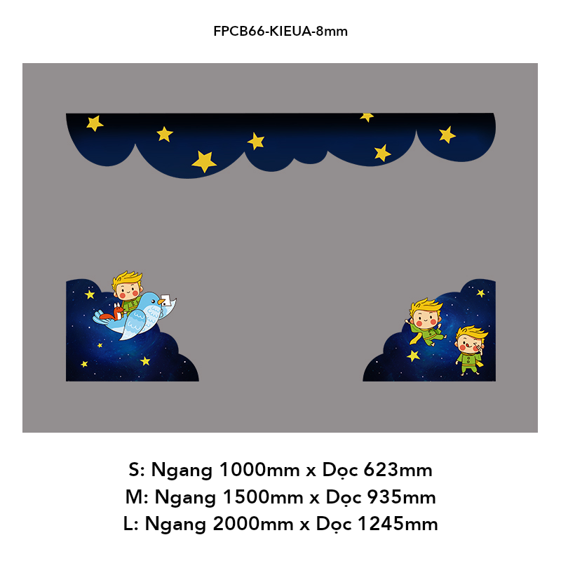  Tranh Fomex EPeBen dán tường nổi 3d Hình Hoàng Tử Bé Decor Trang Trí Phòng Ngủ Bé Trai Tường Đầu Giường 