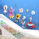 Tranh Fomex EPeBen dán tường nổi 3d Spongebob đại dương  trang trí Phòng cho bé, Phòng ngủ, Mẫu giáo 