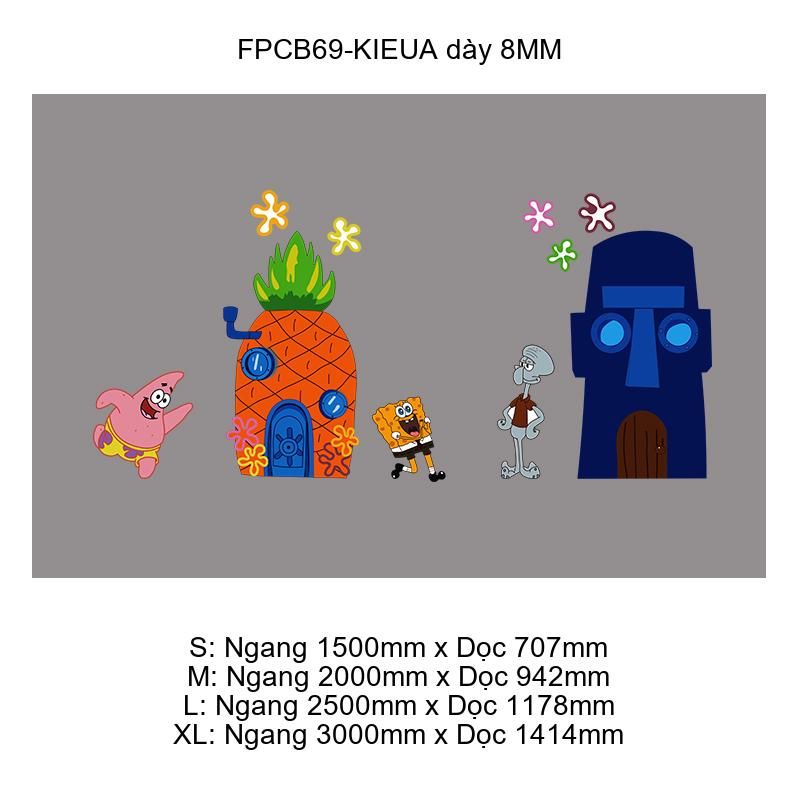  Tranh Fomex EPeBen dán tường nổi 3d Spongebob đại dương  trang trí Phòng cho bé, Phòng ngủ, Mẫu giáo 