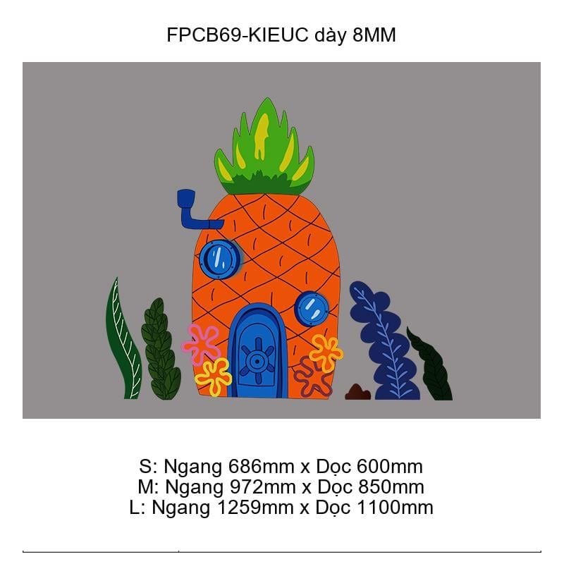  Tranh Fomex EPeBen dán tường nổi 3d Spongebob đại dương  trang trí Phòng cho bé, Phòng ngủ, Mẫu giáo 