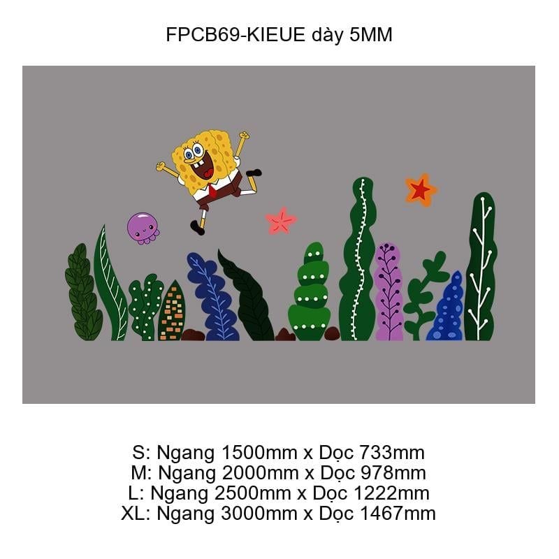  Tranh Fomex EPeBen dán tường nổi 3d Spongebob đại dương  trang trí Phòng cho bé, Phòng ngủ, Mẫu giáo 