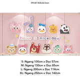  Tranh Fomex EPeBen dán tường nổi 3d Hình Thế giới động vật decor trang trí Phòng cho bé, Phòng ngủ, Mẫu giáo 
