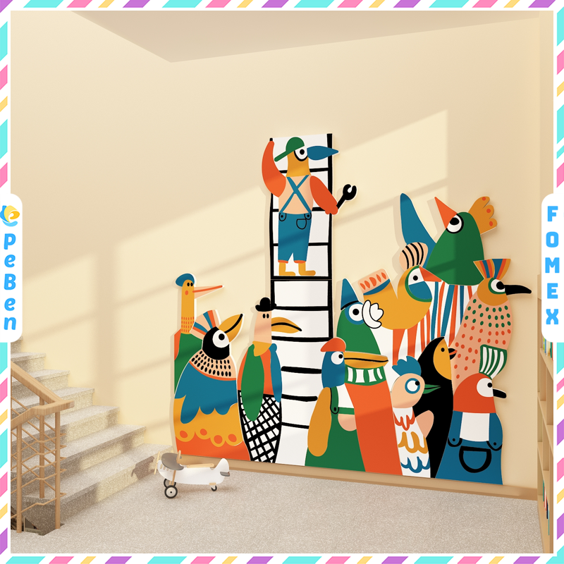  Tranh Fomex EPeBen dán tường nổi 3d sáng tạo về mặt môi trường  trang trí Phòng cho bé, Phòng ngủ, Mẫu giáo 