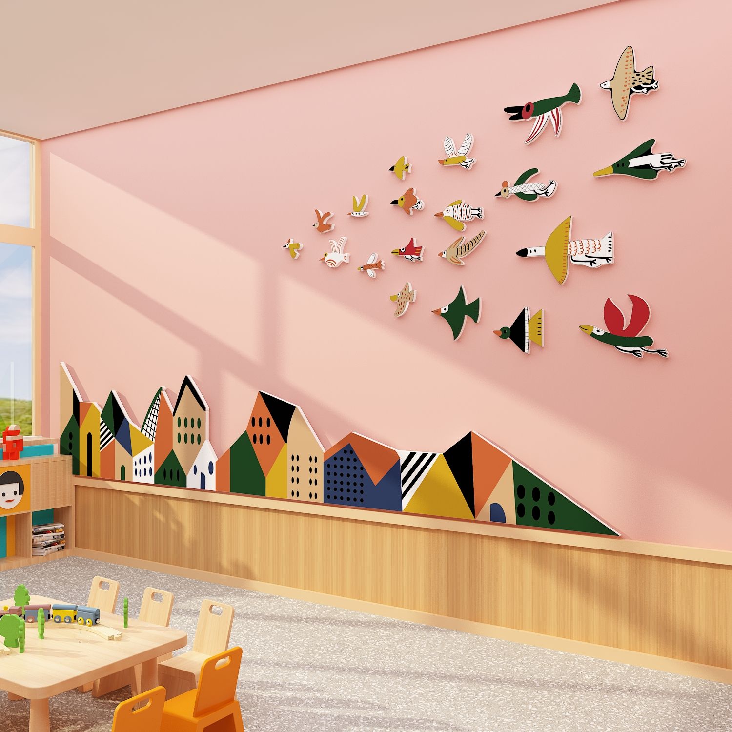  Tranh Fomex EPeBen dán tường nổi 3d sáng tạo về mặt môi trường  trang trí Phòng cho bé, Phòng ngủ, Mẫu giáo 