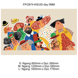  Tranh Fomex EPeBen dán tường nổi 3d sở đào tạo nghệ thuật lớp văn hóa môi trường sáng tạo trang trí Phòng cho bé, Phòng ngủ, Mẫu giáo 