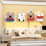  Tranh Fomex EPeBen dán tường nổi 3d  CAPPYBARA trang trí Phòng cho bé, Phòng ngủ, Mẫu giáo 