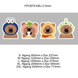  Tranh Fomex EPeBen dán tường nổi 3d  CAPPYBARA trang trí Phòng cho bé, Phòng ngủ, Mẫu giáo 