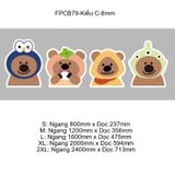  Tranh Fomex EPeBen dán tường nổi 3d  CAPPYBARA trang trí Phòng cho bé, Phòng ngủ, Mẫu giáo 