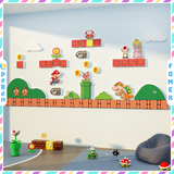  Tranh Fomex EPeBen dán tường nổi 3d Mario trang trí Phòng cho bé, Phòng ngủ, Mẫu giáo 