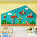  Tranh Fomex EPeBen dán tường nổi 3d Mario trang trí Phòng cho bé, Phòng ngủ, Mẫu giáo 