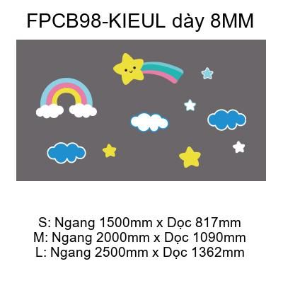  Tranh Fomex EPeBen dán tường nổi 3d Đám Mây Và Cầu Vồng Trang Trí Phòng Trẻ Cho Bé, Mầm non, Mẫu Giáo 