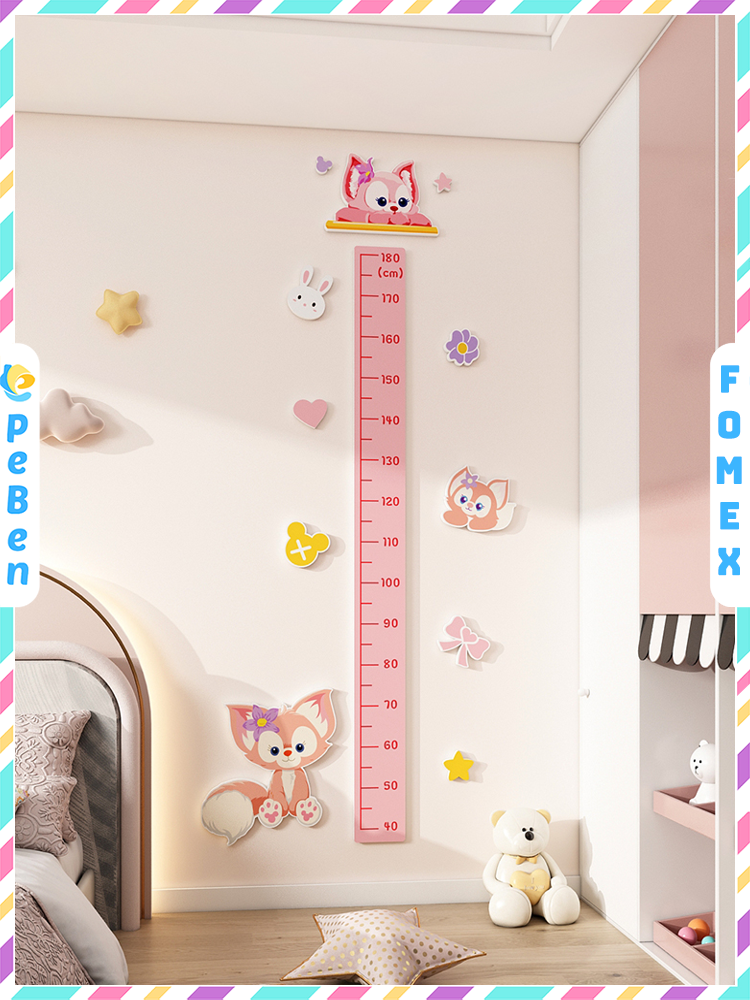  Tranh Fomex EPeBen dán tường nổi 3d Thước Đo Chiều Cao trang trí Phòng cho bé, Phòng ngủ, Mẫu giáo 