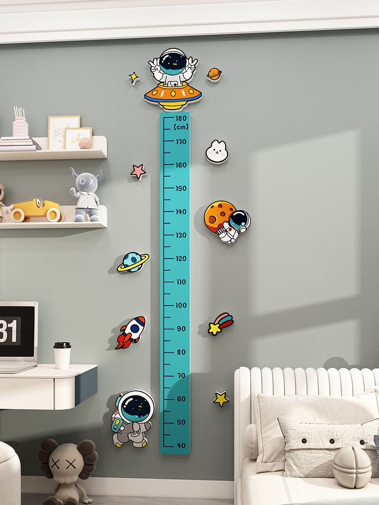  Tranh Fomex EPeBen dán tường nổi 3d Thước Đo Chiều Cao trang trí Phòng cho bé, Phòng ngủ, Mẫu giáo 