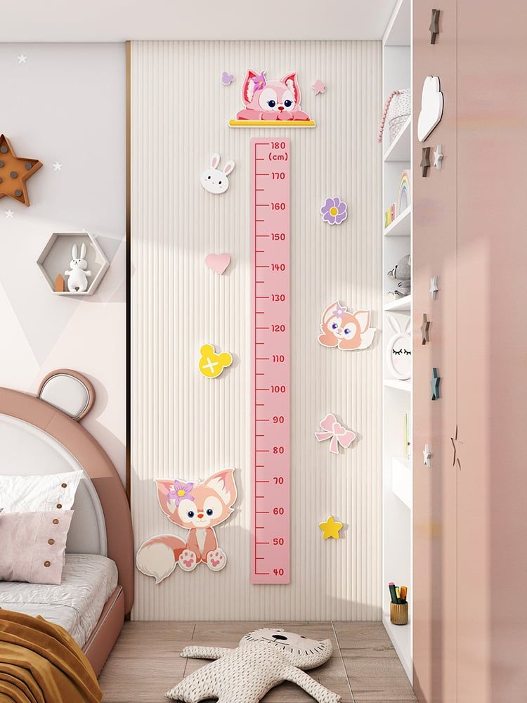  Tranh Fomex EPeBen dán tường nổi 3d Thước Đo Chiều Cao trang trí Phòng cho bé, Phòng ngủ, Mẫu giáo 
