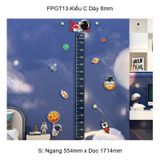  Tranh Fomex EPeBen dán tường nổi 3d Thước Đo Chiều Cao trang trí Phòng cho bé, Phòng ngủ, Mẫu giáo 